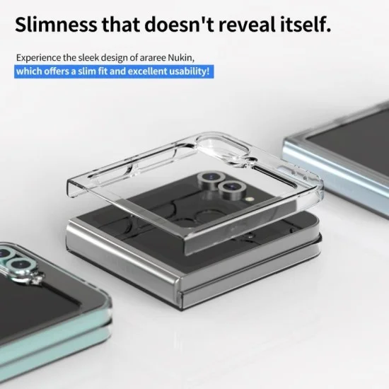 Cover Samsung Z Flip 6 Nukin Case Araree - Clear